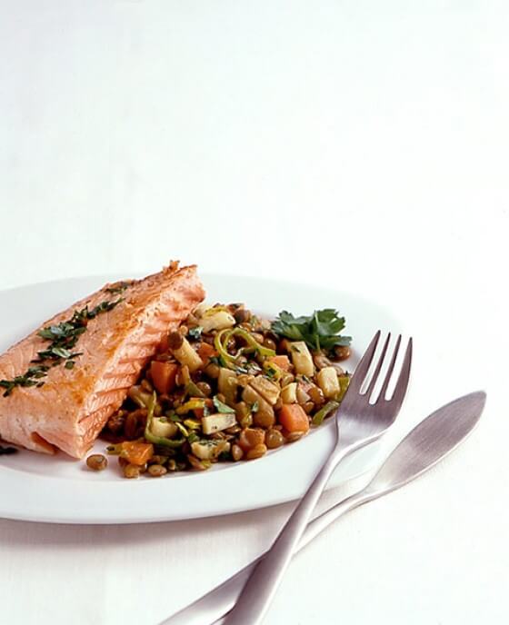 Linsensalat mit Lachs - leckere Rezeptideen