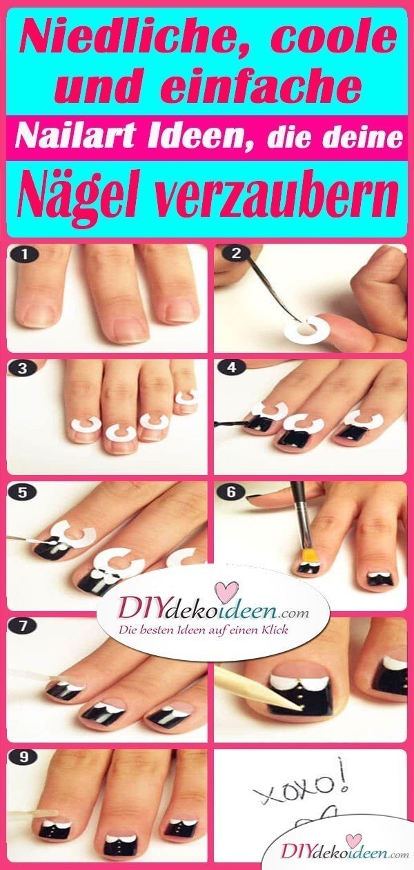 Niedliche, coole und einfache Nailart Ideen, die deine Nägel verzaubern