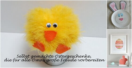 Selbst gemachte Ostergeschenke, die für alle Omas große Freude vorbereiten