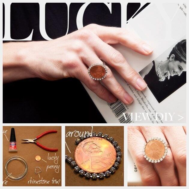 DIY Schmuck - Ring aus Münzen basteln - Geschenkidee für Freundinnen