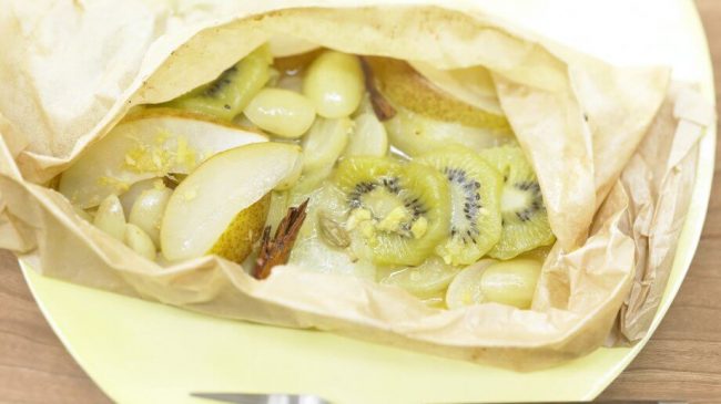 Grüne Fruchtpäckchen mit Ahornsirup - glutenfreie Diät-Rezepte