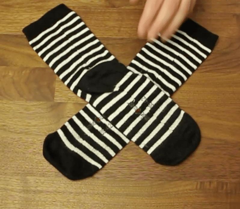 DIY Socken Falttechnik