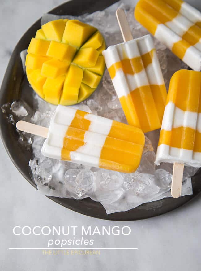 Kokos-Mango Eisrezept - einfache, leckere Rezepte
