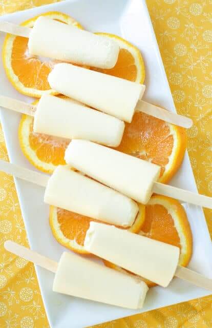 einfache, erfrischende Eisrezepte - Orangengeschmack