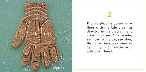 DIY Projekte für Kinder - Basteln mit alten Handschuhen