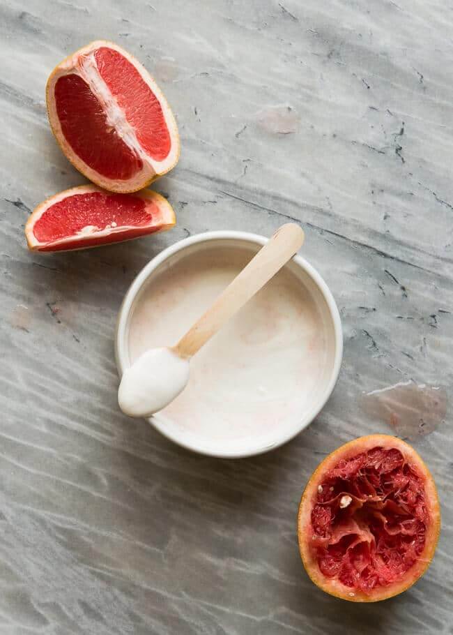 DIY Gesichtsmaske mit Grapefruit gegen Falten
