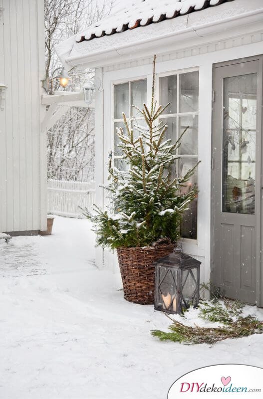 DIY Weihnachtsdeko und Bastelideen zu Weihnachten, skandinavische Deko, Garten gestalten