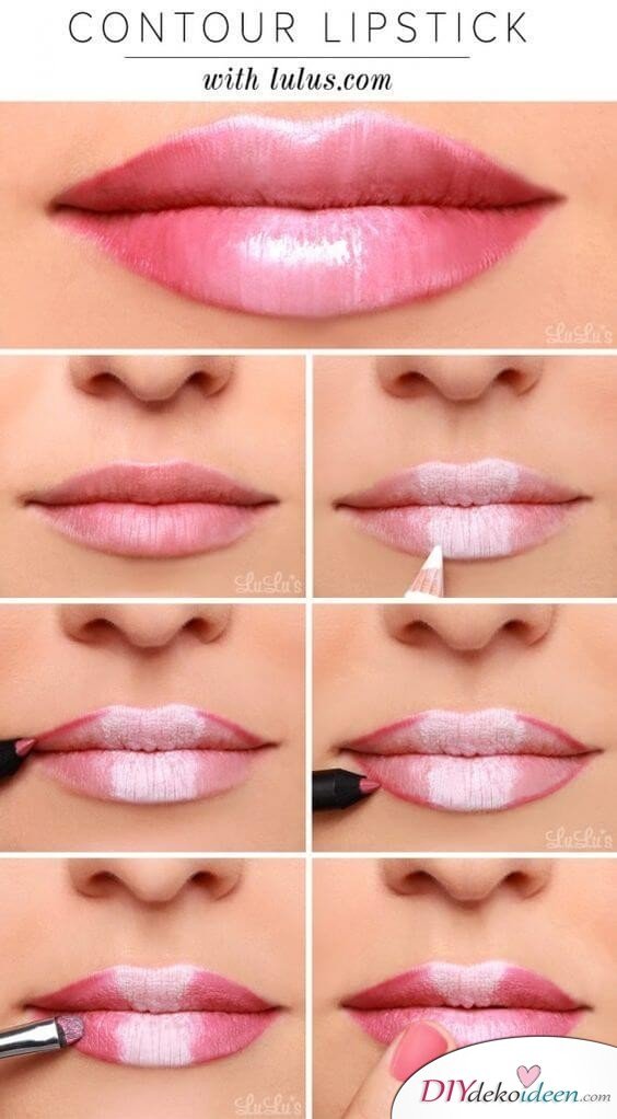 volle Lippen selber machen - DIY Beauty Hacks