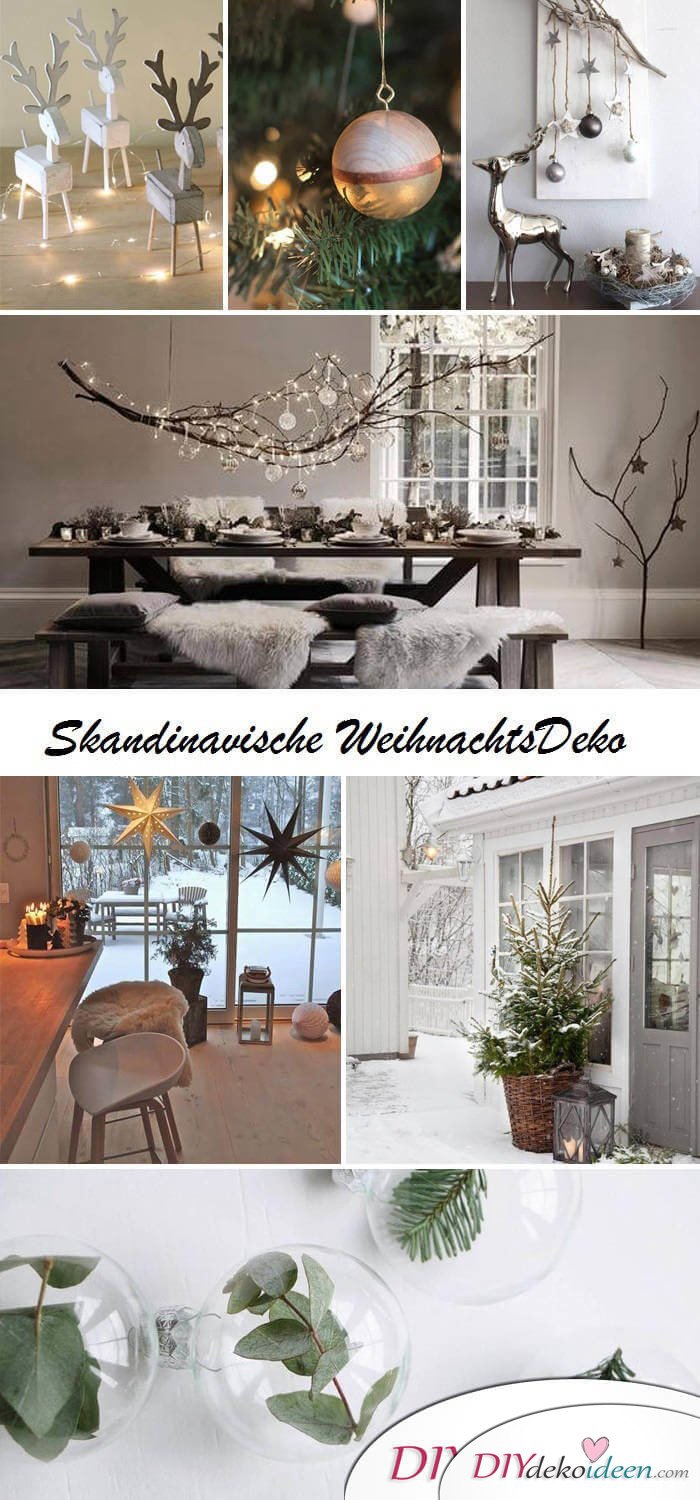 Skandinavische DIY Weihnachtsdeko und Bastelideen zu Weihnachten