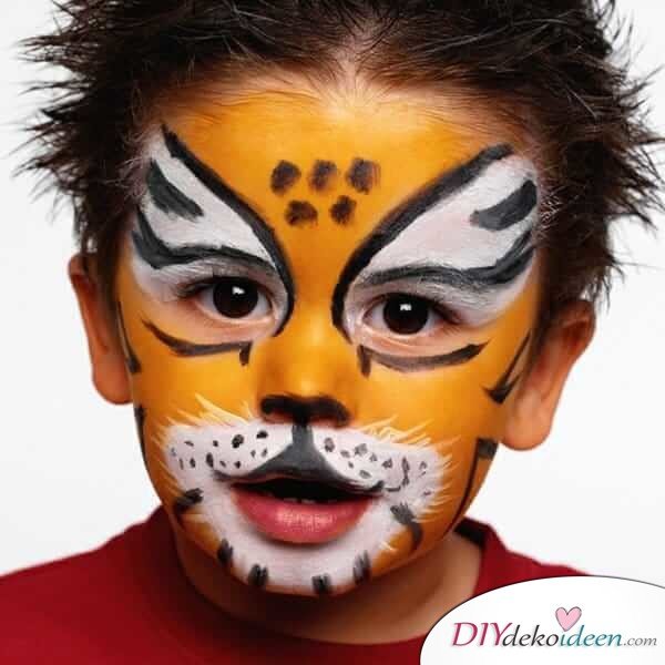 Wilder Tiger - DIY Schminktipps - Ideen fürs Kinderschminken zum Karneval