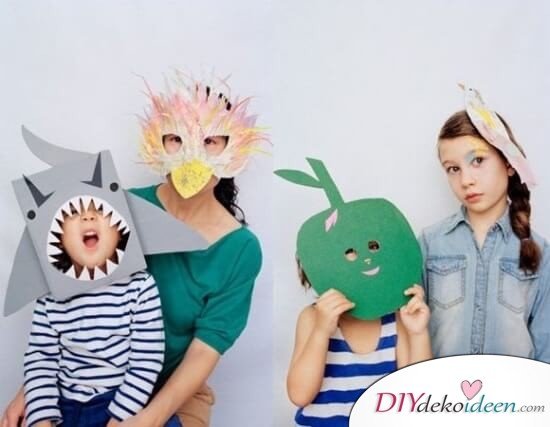 DIY Ideen für Faschingsmasken - Kindermasken