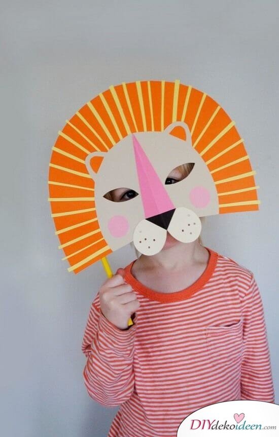 DIY Ideen für Faschingsmasken - Löwe