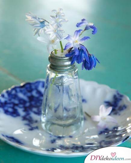 DIY Frühjahrsdeko-Ideen - Salzstreuer-Vase