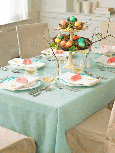 DIY Frühjahrsdeko-Ideen - Bunte Eier-Tischdeko