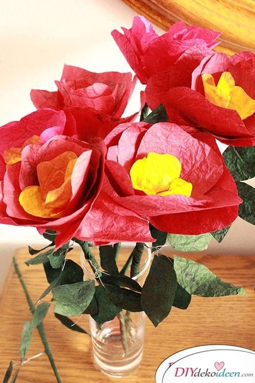 Zum Muttertag - DIY Blumenstrauß selber basteln 