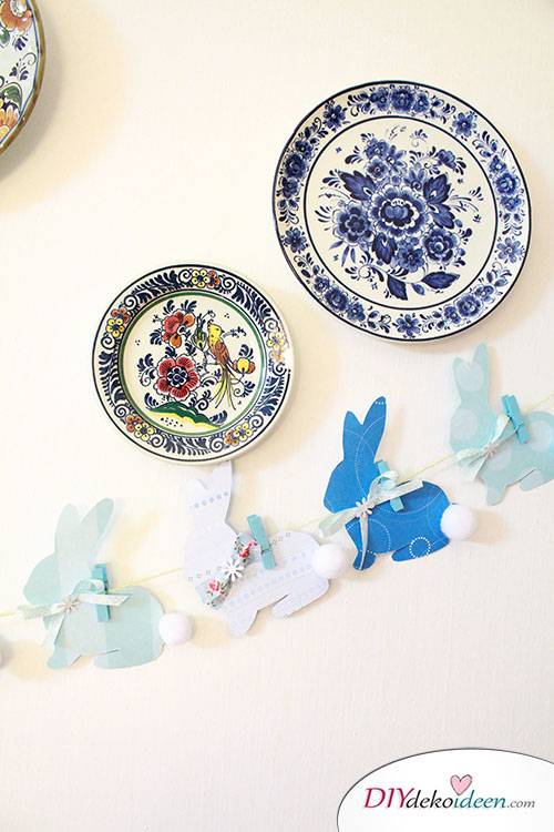 Osterdekoration basteln - DIY Girlande