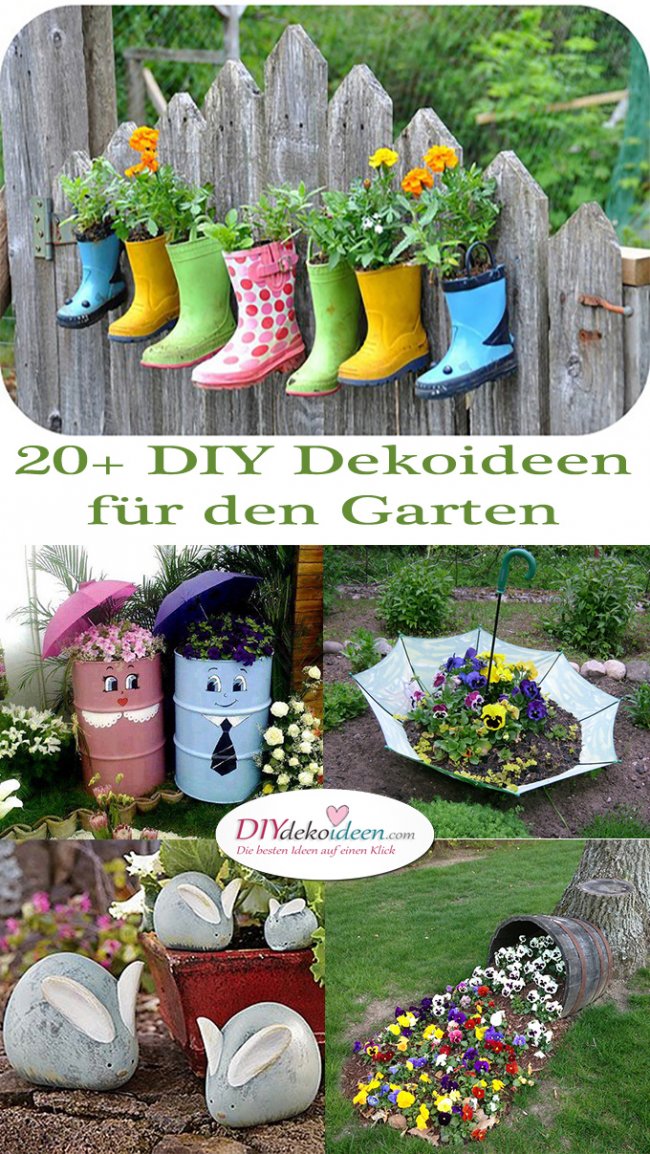 20+ DIY Dekoideen für den Garten – Gartendeko selber machen