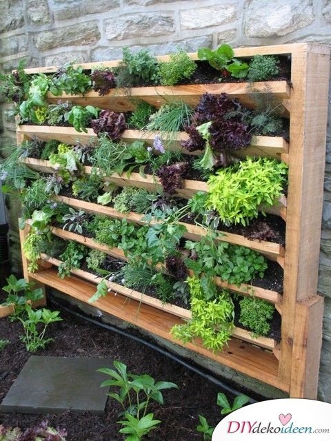 DIY Vertikaler Garten – Gartendeko selber machen
