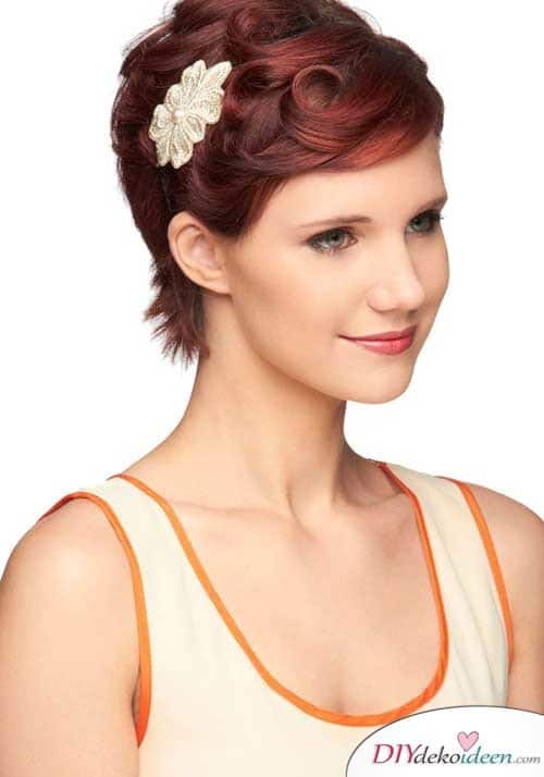 DIY Brautfrisuren für kurze Haare - Frisuren für gefärbtes Haar