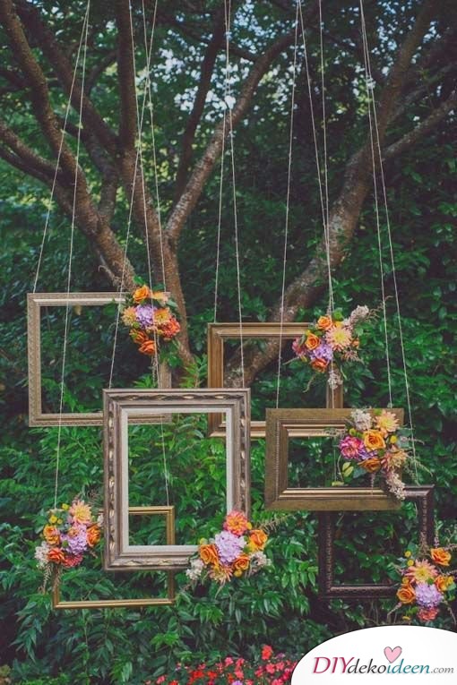 Garten Hochzeit - DIY Fotohintergrund