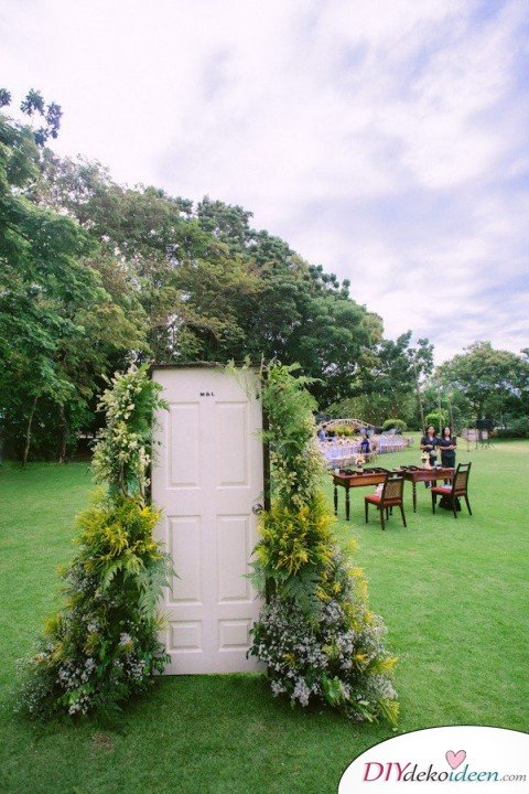 DIY Garten Hochzeit Dekoideen 