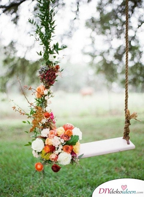 Garten Hochzeit - DIY Blumen Deko 