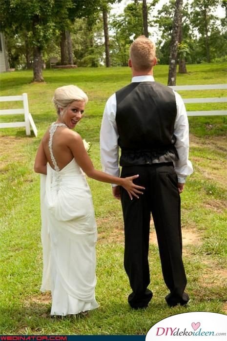 Witzige Hochzeitsfotos - Heirat