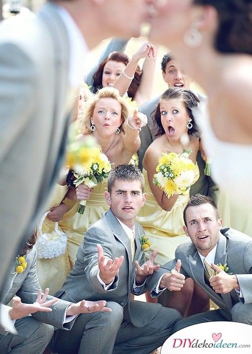  Witzige Hochzeitsfotos - Brautjungfernfotos
