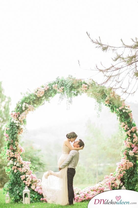 DIY Hochzeitsfoto Hintergrund - Heiraten romantisch 