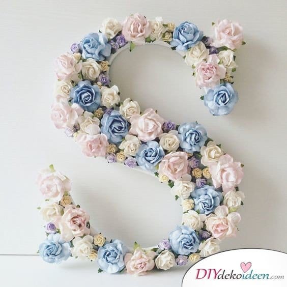 DIY Hochzeitsfoto Hintergrund - Blumendeko basteln
