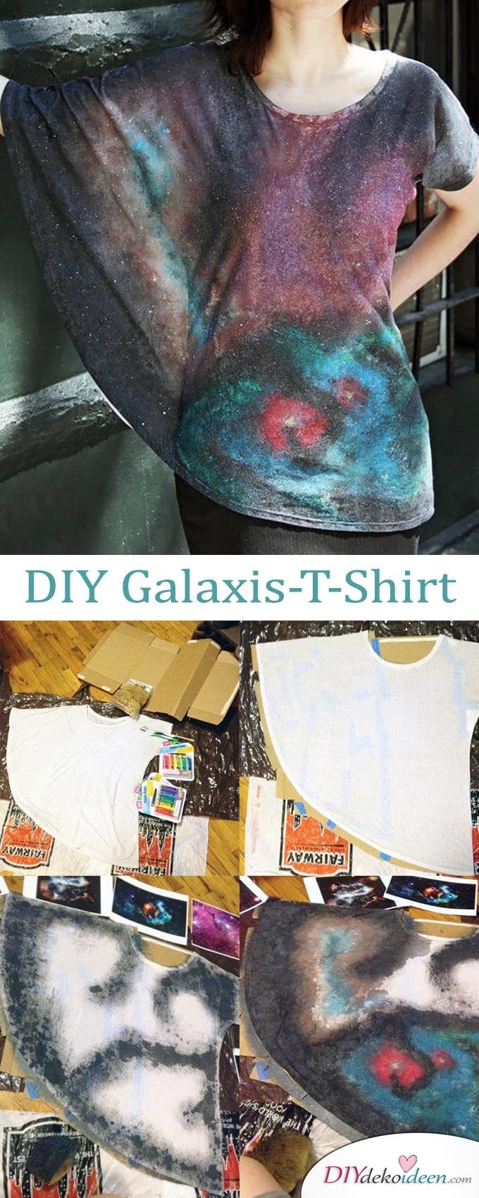 DIY Dekoideen - Galaxis Shirt 