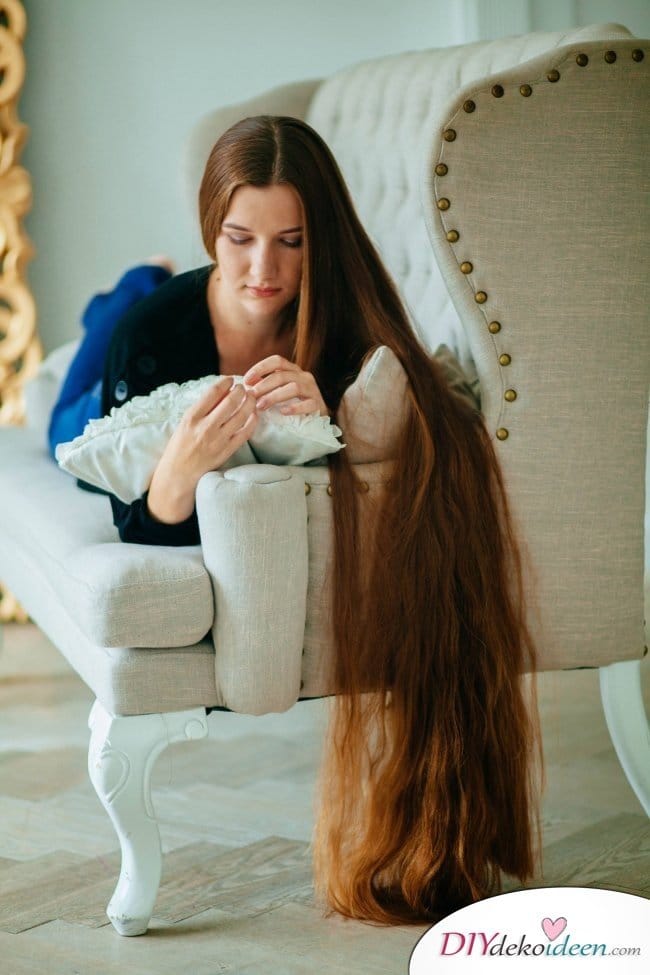 Hausmittel für weiches Haar - schöne lange Haare