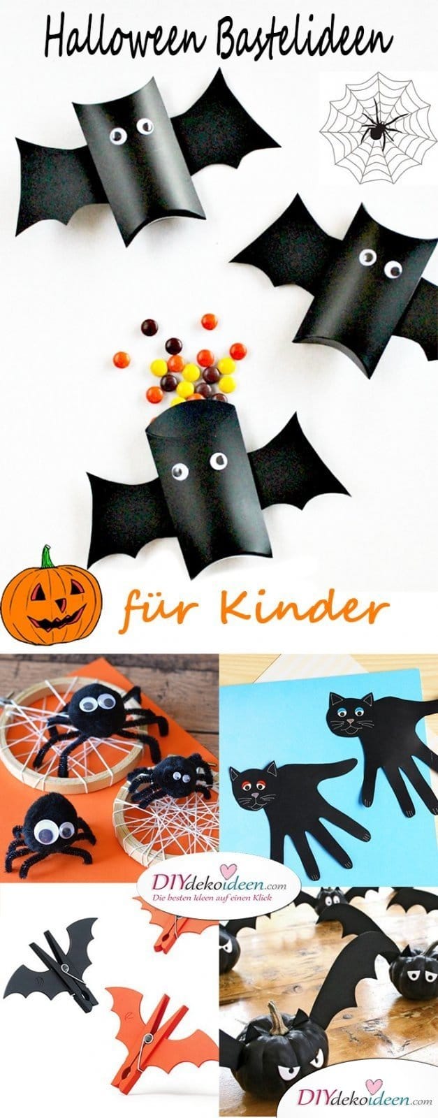 Halloween Bastelideen für Kinder - DIY Bastelideen für die ganze Familie