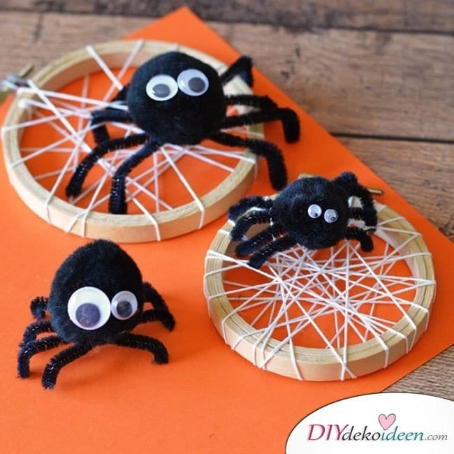 Halloween Bastelideen für Kinder - DIY Bastelideen - Halloweendeko selber machen 