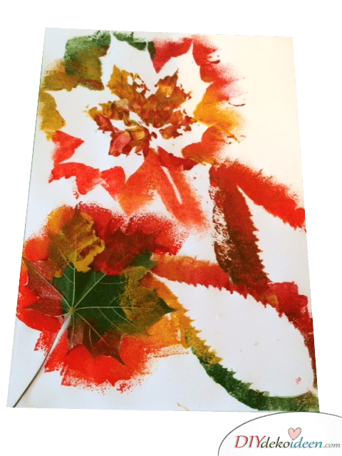 Herbstbasteln für Kinder - Leichte DIY Bastelideen - basteln mit Blättern