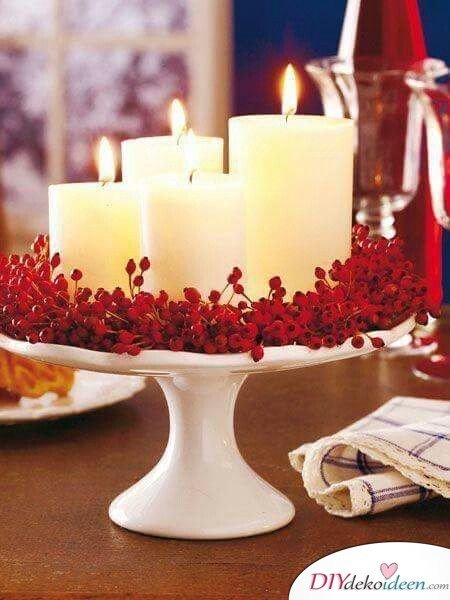 15 Tischdeko Ideen für Weihnachten - Weihnachten Tisch dekorieren Ideen 2017