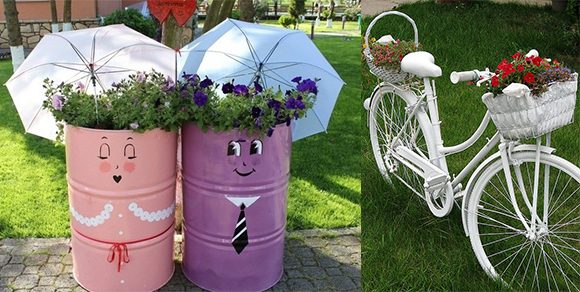 Super kreative DIY Dekoideen für Gartendeko aus Schrott Super kreative DIY Dekoideen für Gartendeko aus Schrott