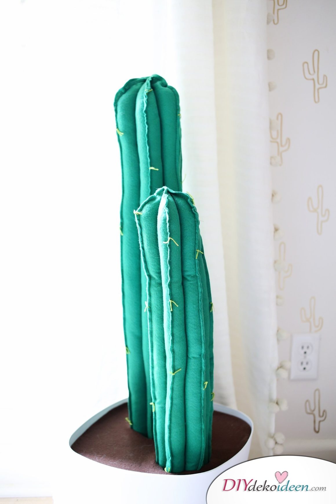 So kann man aus Filz einen tollen Kaktus selber machen - DIY Kaktusse