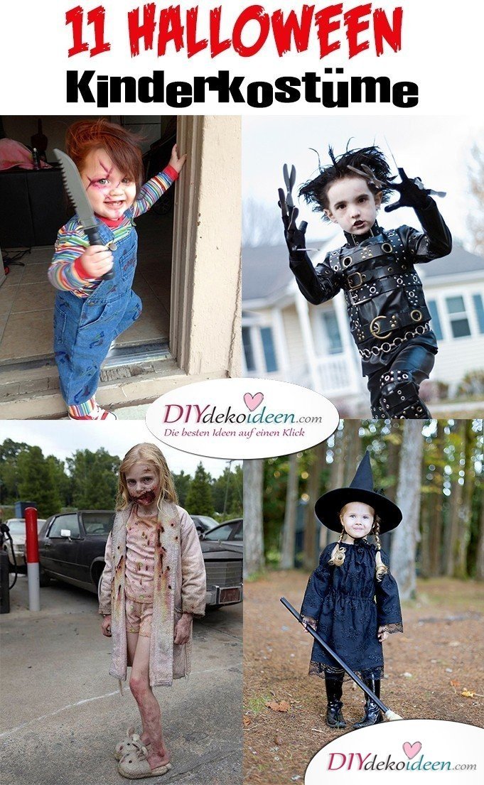 11 Halloween Kostüm Ideen für Kinder - Schaurige Kostüme selbermachen