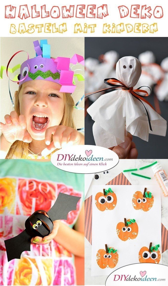 Halloween Deko basteln mit Kindern - Jetzt wird´s gruselig! 10 Bastelideen