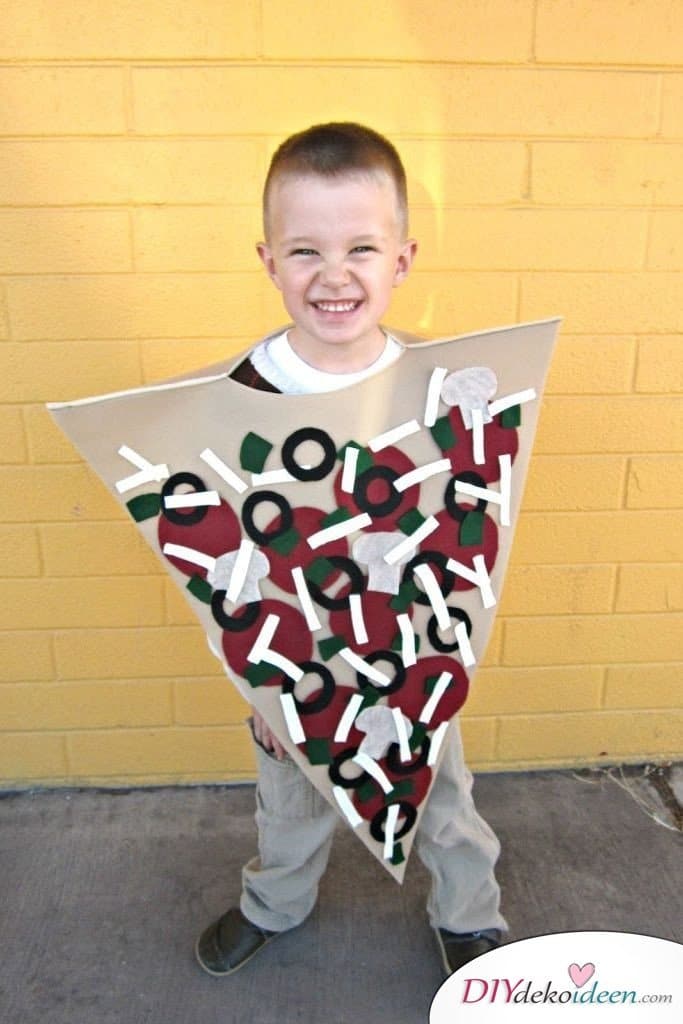Kreative Kostüme zu Halloween - 13 Halloween Kostüm Ideen für Kinder - Pizza