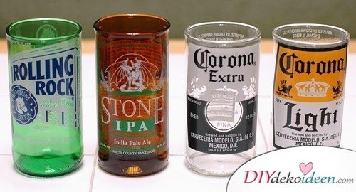 Weihnachtsgeschenke für Männer- Trinkgläser aus Bierflaschen