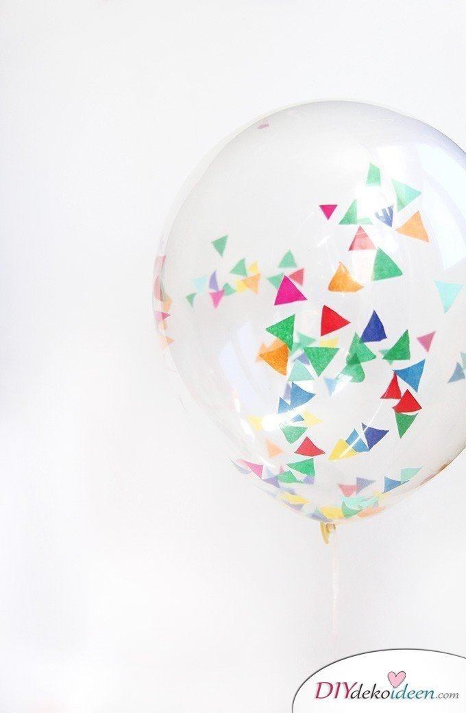 Weihnachtsgeschenke Ideen für Freundin- Konfetti Luftballons