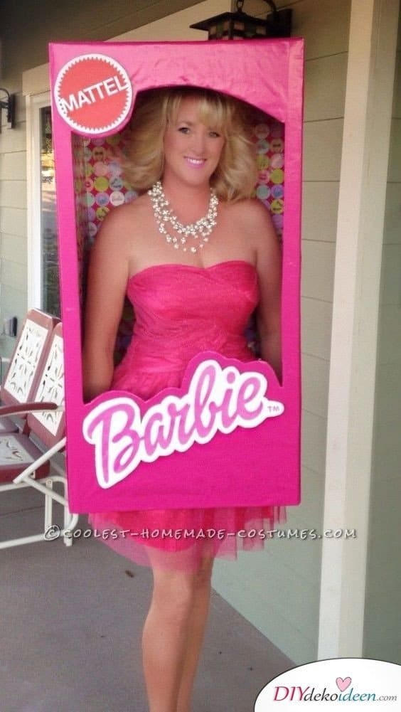 Barbie im Karton - Karneval Kostüm für Damen