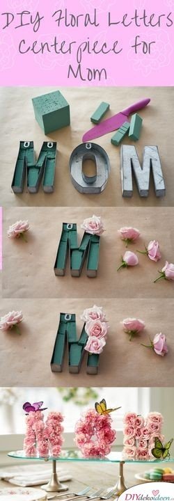 DIY Blumentischschmuck für Mutti - Geburtstagsgeschenke für Mama