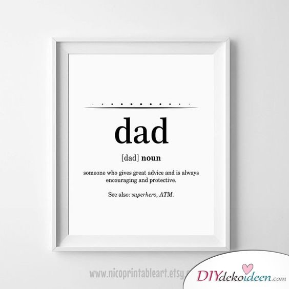 Papas Definition - schöne Geschenkideen für Vater