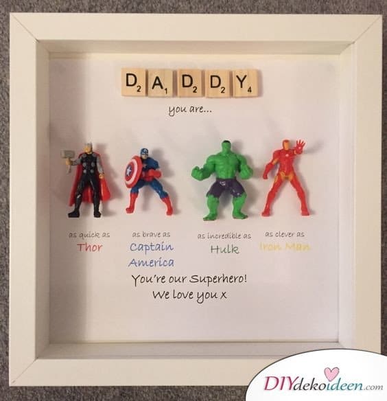 Papa unser Superheld - schöne Geschenkideen für Vater