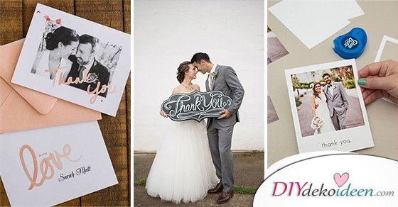 30 Ideen Fur Dankeskarten Zur Hochzeit Danksagungskarten Hochzeit