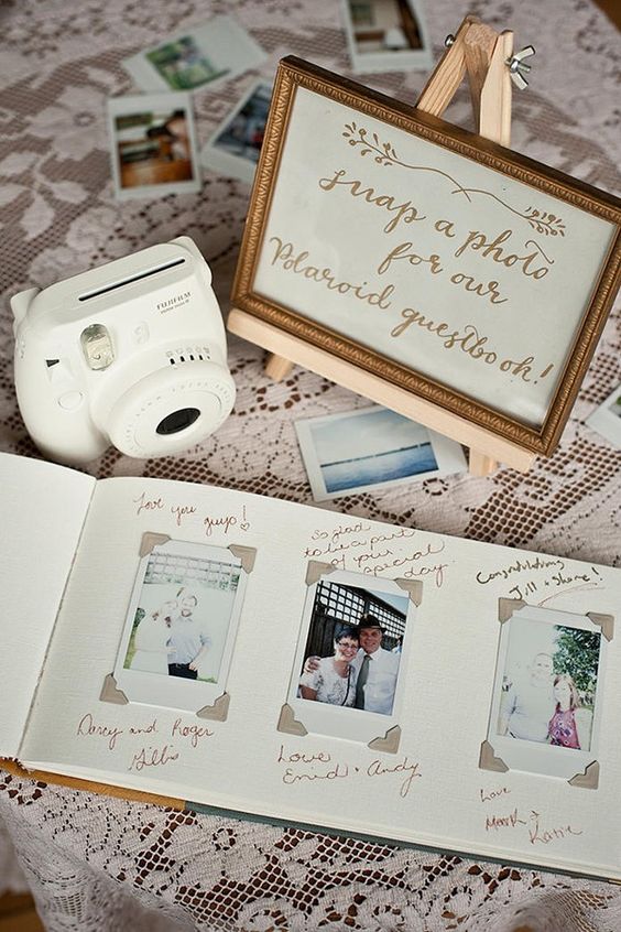 Gästebuch Hochzeit Ideen – Polaroid Gästebuch