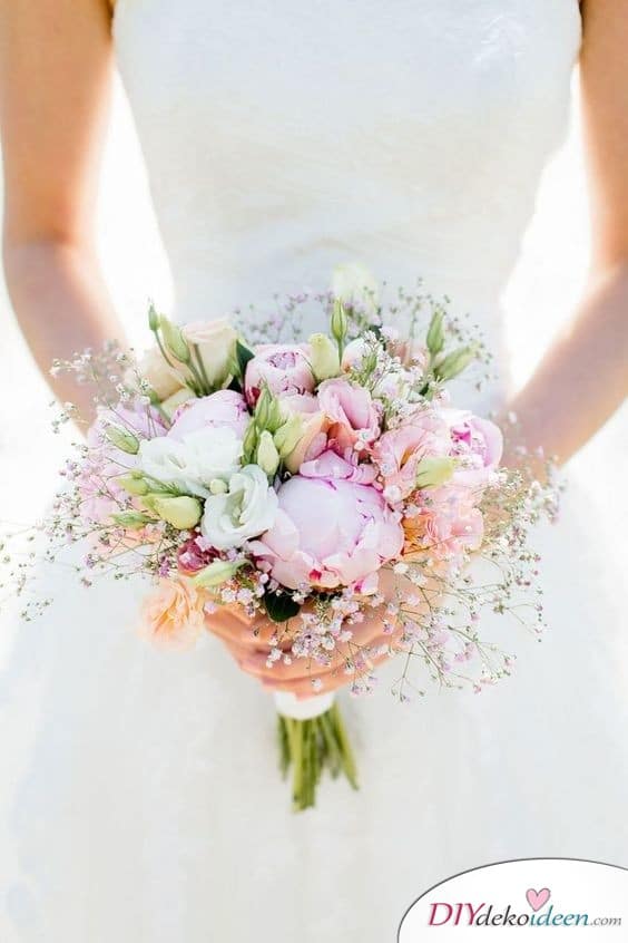 Pastelltöne – Blumenbouquet für die Hochzeit